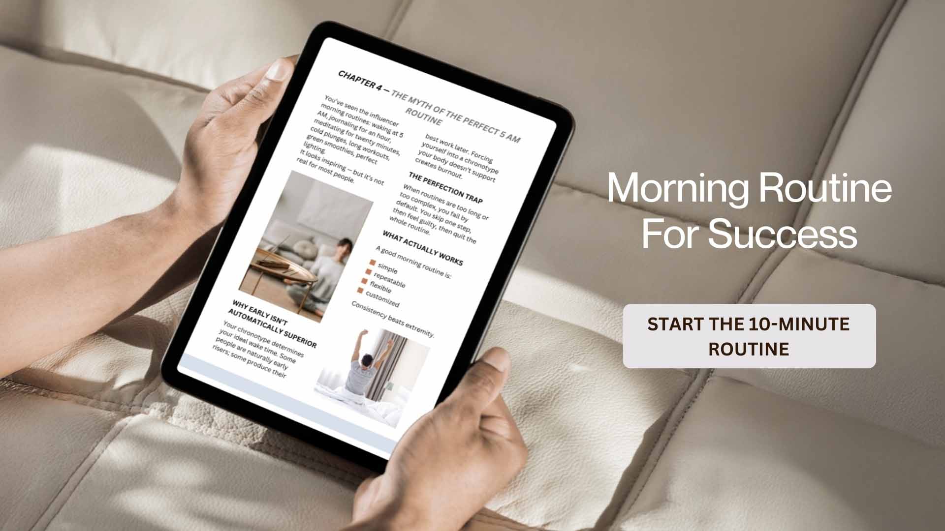 10 minute routine with better mornings
